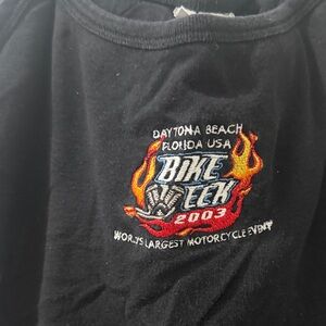 Black Graphic Tank Top, vintage